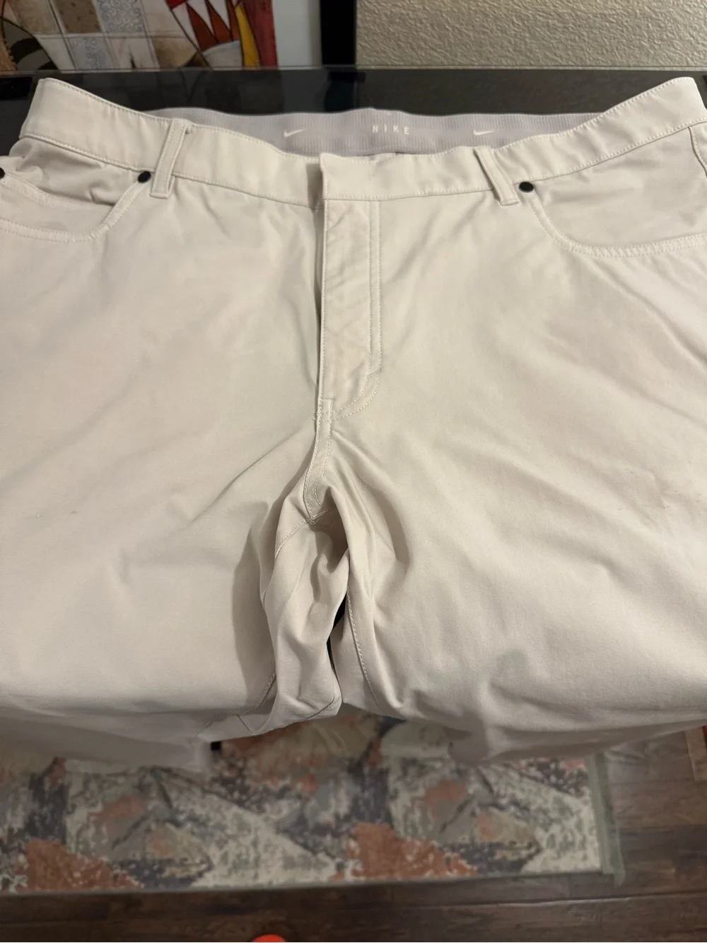 Nike Men's Chino-Style Pants in Light Beige